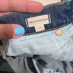 madewell slim boy jean / size 24